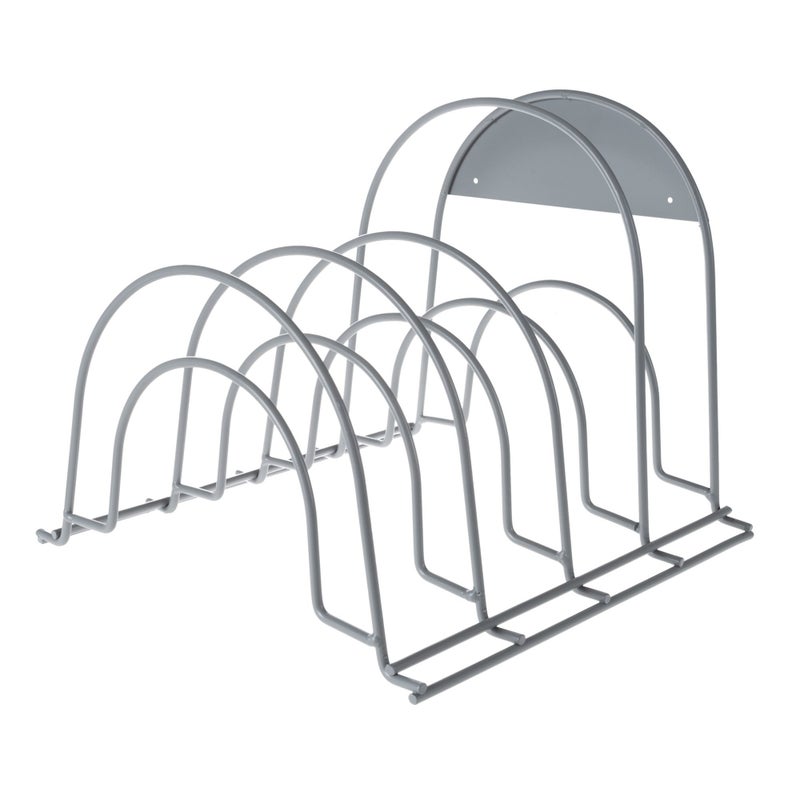 Lavish Home Kitchen Cabinet Pot, Pan and Lid Organizer and Holder- Iron Storage Pantry Rack Shelf for Pots and Pans, Houseware, Bakeware and More by Lavish Home - Image 1